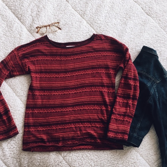 H&M Sweaters - $2 SALE Red Fair Isle Sweater